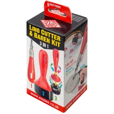 Immagine di Essdee 3 in 1 Lino Cutter e Baren Kit (5 stili da a 5)