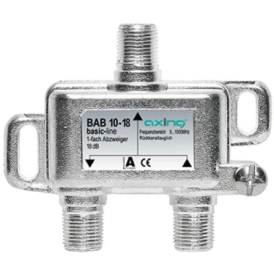Immagine di Axing BAB 10 18 Derivatore 1 Via, dB, 5 1006 MHz, Metallico