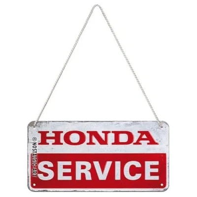 Immagine di Nostalgic Art Targa da appendere, Honda MC Service Idea regalo per amanti di motociclisti, in metallo, Design retrò decorazione, 10 x 20 cm