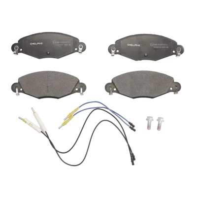 Immagine di DELPHI LP1655 Kit pastiglie freno con contatto segnalazione usura lamierino anticigolío accessori CITROËN: C5 II Hatchback