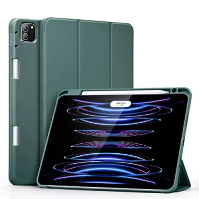 Immagine di ESR Cover Pencil Compatibile con iPad PRO 11 (2022/2021, 4a/3a Gen), Custodia Supporto per 2, Retro Flessibile, Trifold, Automatica attivazione/Standby, Serie Rebound, Verde