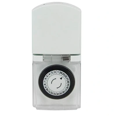 Immagine di Electraline 58101 Programmatore Timer Giornaliero per Esterno, 16 A, Bianco