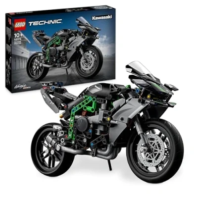 Immagine di LEGO Technic 42170 Motocicletta Kawasaki Ninja H2R Giochi per Bam...