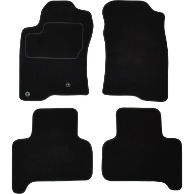 Immagine di MAMMOOTH A041 TOY205 PRM 01 Set tappetino Tessile anteriore e posteriore 4 nero TOYOTA: Land Cruiser Prado 120