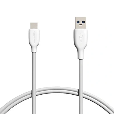 Immagine di Amazon Basics Cavo USB C 3.1 Gen 2 a A, 0,91 metri, colore bianco