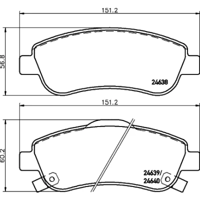 Immagine di HELLA 8DB 355 013 611 Kit pastiglie freno con segnalatore acustico usura bulloni pinza accessori HONDA: CR V 3, 4