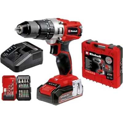 Immagine di Einhell TE CD 18/2 Li i +22 (1x2,5 Ah) 2 rapporti Trapano avvitatore a percussione batteria incl. valigia, ricaricabile, caricabatterie