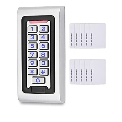 Immagine di FTSTech Tastiera di Controllo Accessi WG26 Autonoma con Custodia in Metallo Impermeabile IP68 per Esterni Scheda RFID da 10 pezzi 125khz