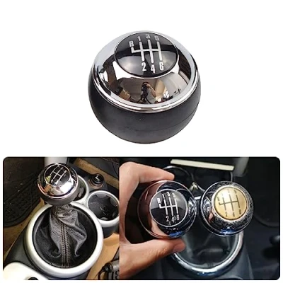 Immagine di Kakulkomen Pomello del cambio a 5/6 marce per Mini R50 One D R52 R53 Cooper S 3 porte 2001 2002 2003 2004 2005 2008 (6 velocità)