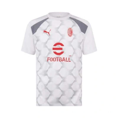 Immagine di Puma AC Milan Prematch SS Squadra, Uomo, Taglia: Large, White gray tile