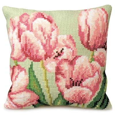Immagine di Collection d&#039;Art Cuscino Tulipani (R) Multicolore