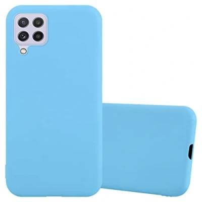 Immagine di Cadorabo Custodia compatibile con Samsung Galaxy A22 4G / M22 M32 in CANDY BLU Morbida Cover Protettiva Sottile di Silicone TPU Bordo Protezione Ultra Slim Back Case Bumper