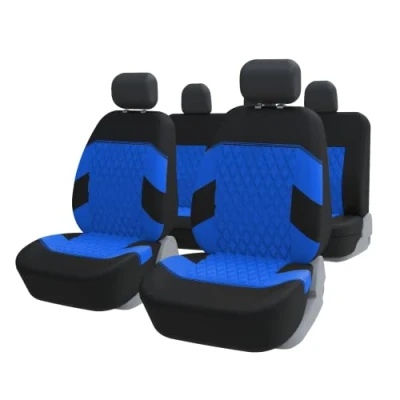 Immagine di TOYOUN Coprisedili Auto Universale Blu Set Copri Sedile Universali per Anteriori e Posteriori Accessori Interno Completo di