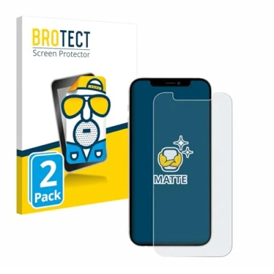 Immagine di brotect Pellicola Protettiva Opaca per Apple iPhone 12/12 Pro Anti Riflesso (2 Pezzi)