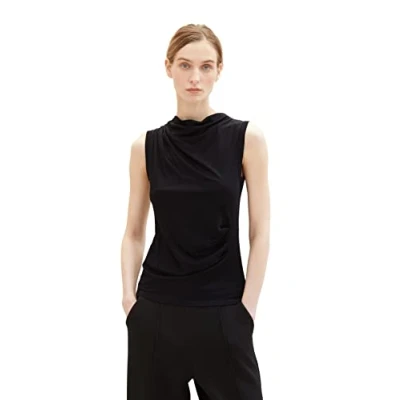 Immagine di TOM TAILOR 1036799 Top, 14482 Deep Black, M Donna