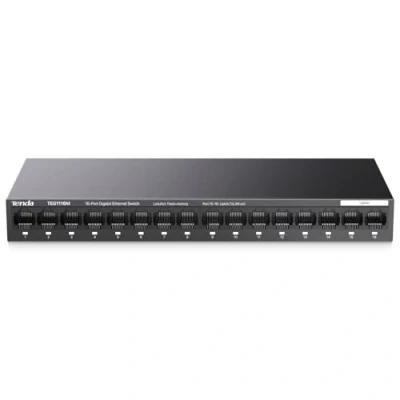 Immagine di Tenda Switch Ethernet 16 Porte Gigabit, Gigabit 10/100/1000 Mbps, Rete Montaggio Desktop o a Parete, Unmanaged, Plug &amp; Play, VLAN Una Chiave, Struttura in Acciaio(TEG1116M)