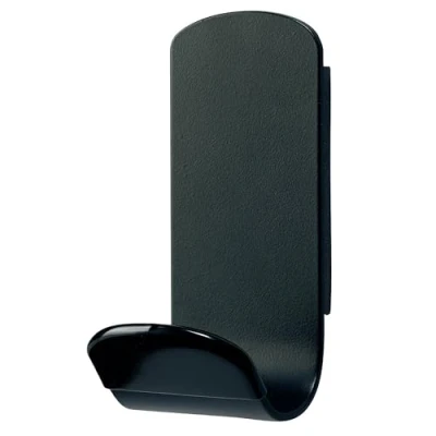 Immagine di Unilux 100340733 Cappotti Ganci Porta in Acciaio/Gomma Nera
