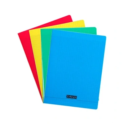 Immagine di Clairefontaine 18060AMZC Quaderno calligrafico a quadretti, formato DIN A4+, 24 x 32 cm, fogli, 90 g, copertina in polipropilene, incolore, confezione da 1 pezzo