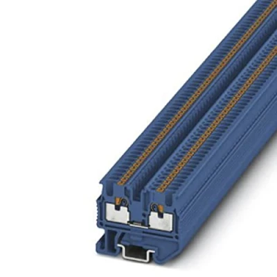 Immagine di Phoenix Contact MPT 1,5/S BU 3248101 Morsetto passante Numero Poli (num): 2 0.14 mm² 1.5 Blu 50 pz.