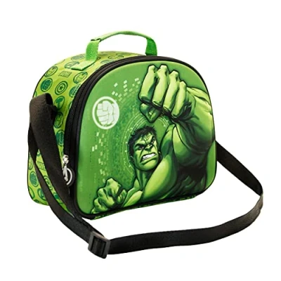 Immagine di Karactermania HULK FIST 3D Lunch Borsa a tracolla per bambini, Taglia: One Size, Verde