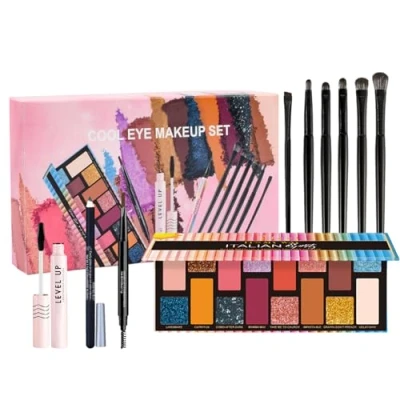 Immagine di Palette Ombretti Trucco, Brillanti e Opachi Altamente Pigmentate per Make Up Professionali Trucchi Occhi Natural, 16 Colori Glitter Matte Pigmentati a Lunga Durata Con Specchio (B)
