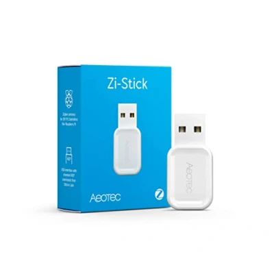 Immagine di Aeotec Zi Stick Zigbee USB per ZHA in Home Assistant, Zigbee2MQTT, Open HAB IOBROKER NodeRed Smart Stick, bianco