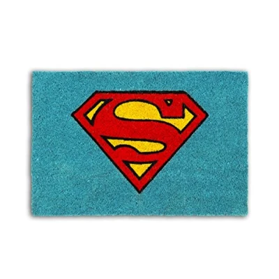 Immagine di Excelsa Superman Zerbino, Fibra di Cocco, Azzurro, 40x60x1.5 cm