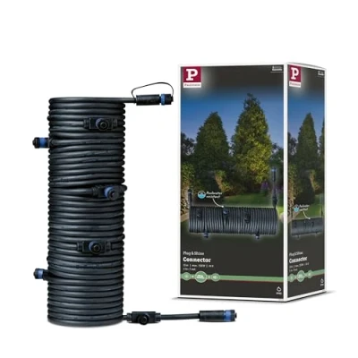 Immagine di PAULMANN 93931 Sistema dilluminazione Plug&amp;Shine Distributore a 7 vie Nero