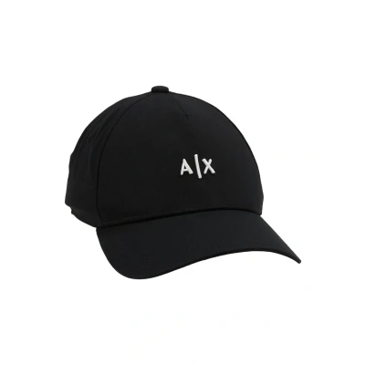 Immagine di Armani Exchange Baseball HAT Cappellino, Taglia: One Size, Nero/bianco