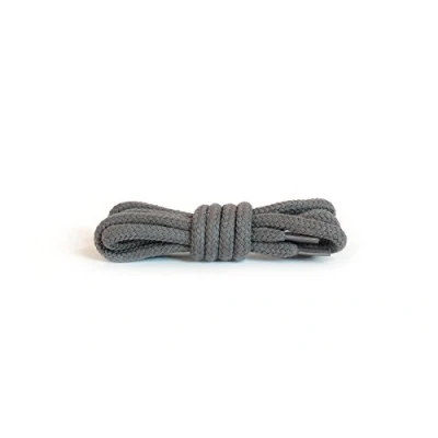 Immagine di Kaps Lacci Spessi Rotondi, Diametro da 5 6 mm, in 100% Cotone per Scarpe e Calzature Casual, Fatti Europa, 1 Paio (120 cm 47 inch a 8 paia di asole / 84 Grigio Scuro)