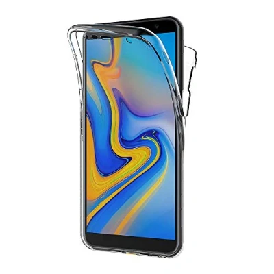 Immagine di AICEK Cover Compatible Samsung Galaxy J6 Plus, 360Full Body J6+ Silicone Case Molle di TPU Trasparente Sottile Custodia per (6.0 Pollici)