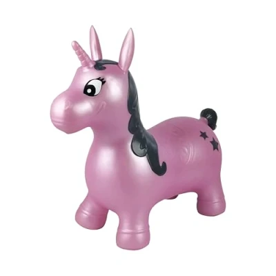 Immagine di Lexibook, Unicorno Gonfiabile, per Uso Interno ed Esterno, Lo Sviluppo dell&#039;equilibrio e delle capacità motorie, Pompa Manuale Inclusa, plastica sicura Resistente, Rosa, BG050UNI