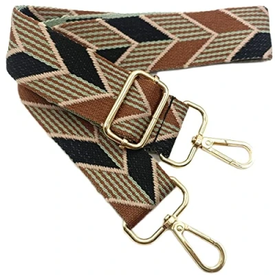 Immagine di Tracolla Colorate per Borse Donna Cinghia della Borsa Larga Nero Marrone, Regolabile con Gold Moschettone, Durevole Crossbody Borsa, Borsetta, DIY Spalla Accessori Ragazze, 203