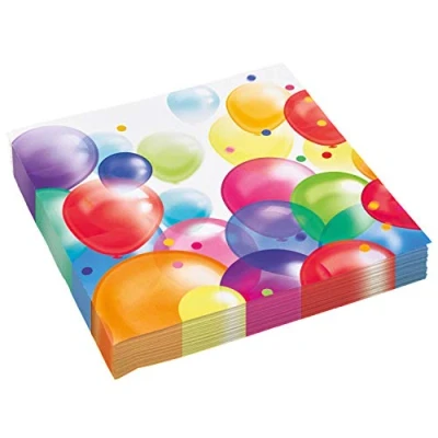 Immagine di amscan 20 tovaglioli Palloncini, Motivo:, 33 cm, 9900323