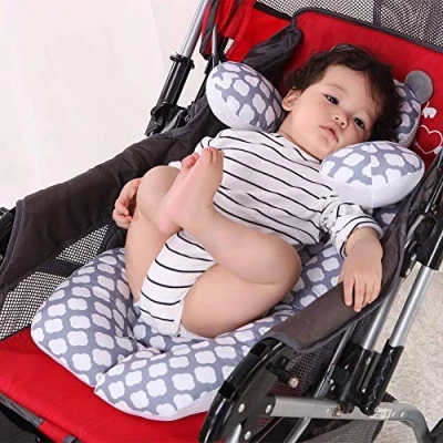 Immagine di Infant Car Seat Inserisci, G Tree Cotton Passeggino Liner Capo e Corpo cuscino di sostegno, sede infantile del rilievo Carseat sostegno collo Per tutte le età (Cloud)