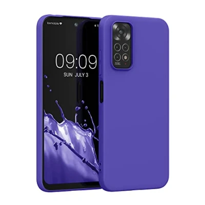 Immagine di kwmobile Custodia Compatibile con Xiaomi Redmi Note 11 / 11S Cover Back Case per Smartphone in Silicone TPU Protezione Gommata blu viola