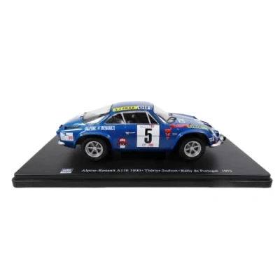 Immagine di OPO 10 Vettura in Miniatura riprodotta Scala 1/24 Compatibile per Alpine Renault A110 1800 THERIER Rally de Portugal 1973 RVQ15