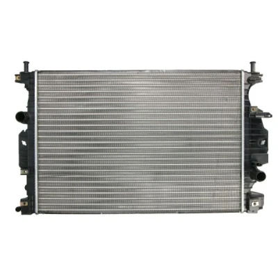 Immagine di THERMOTEC D7G045TT Radiatore motore Alluminio 672mm 470mm 23mm Cambio manuale Alette di raffreddamento montate meccanicamente
