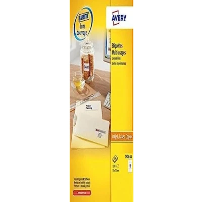 Immagine di Avery Etichette autoadesive multiuso 100 fogli 70x70 bianco