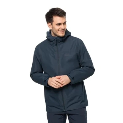 Immagine di Jack Wolfskin Taubenberg 3IN1 Giacca hard shell, Uomo, Taglia: XL, Night blue