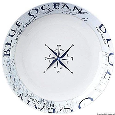 Immagine di BRUNNER 0830026N.C8C Piatto Fondo, Design Blu Ocean
