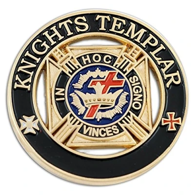 Immagine di Patch Nation Crown &amp; Cross In Hoc Signo Vinces Cavalieri Templari Crociato Rotondo Spilla Distintivo