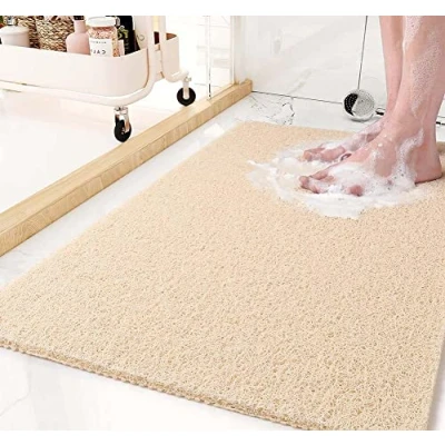 Immagine di tappetino da doccia, 50 x 80 cm, in PVC, antimuffa, bagno luffa per e vasca bagno, antiscivolo interna, ad asciugatura rapida