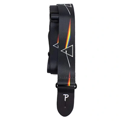 Immagine di Perri&#039;s Leathers Ltd. Tracolla Per Chitarra Poliestere Pink Floyd Dark Side of the Moon Prodotto con Licenza Ufficiale Chitarre Acustiche/ Elettriche / Bassi Fabbricata in Canada (LPCP 1070)