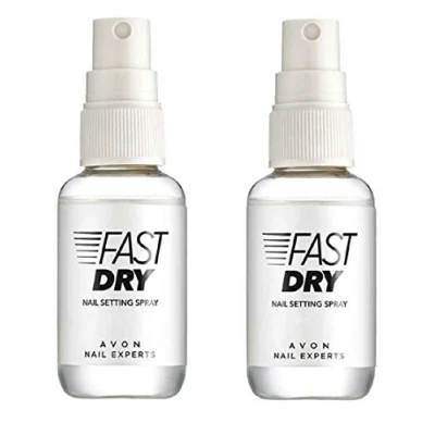 Immagine di Avon Nail Experts Confezione da 2 spray per unghie ad asciugatura rapida, 60 secondi asciugare al tatto, x 50 ml