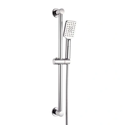 Immagine di Elbe Asta Doccia in Acciaio Inox, Set da 65 cm di Lunghezza, con doccetta Multifunzione