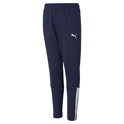 Immagine di Puma Teamliga Pantaloni sportivi per bambini, Taglia: 164, Peacoat/puma white