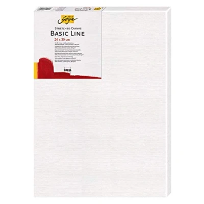 Immagine di KREUL 62430 tela tesa Solo Goya Linea Basic, telaio da stiro 24 x 30 cm circa, con di cotone 4 volte primerizzata, per colori a olio, acrilici e gouache