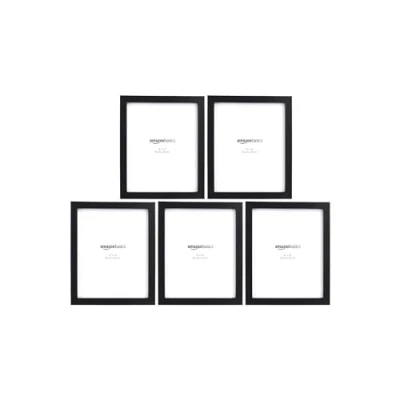 Immagine di Amazon Basics Rettangolare Cornice per foto 20 x 25 cm, Nero, Confezione da 5
