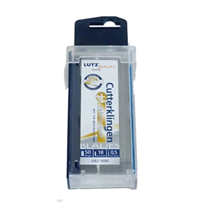 Immagine di Lutz 4610408 50 Lame di Ricambio per Taglierino, Spessore 0.5 Mm, Argento, 470041, Ab2 Sz